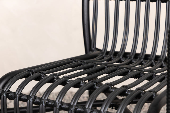 Venture Home Rizal Loungechair Alumnium - Black /