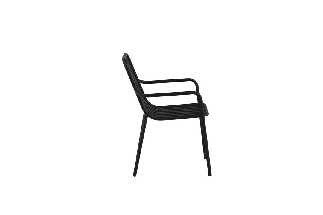 Venture Home Peking Diningchair 2-pack Aluminum - Black /