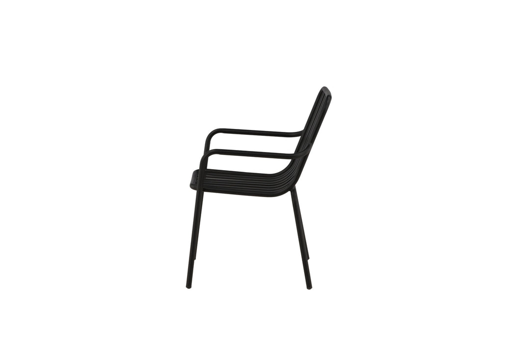 Venture Home Peking Diningchair 2-pack Aluminum - Black /