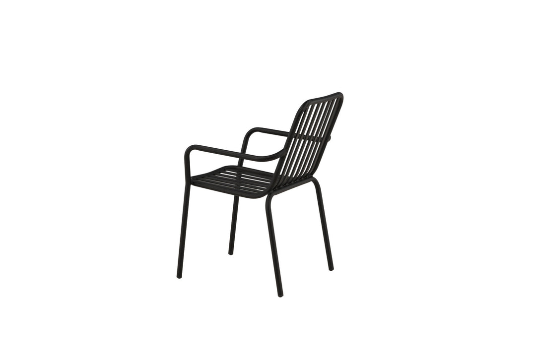 Venture Home Peking Diningchair 2-pack Aluminum - Black /