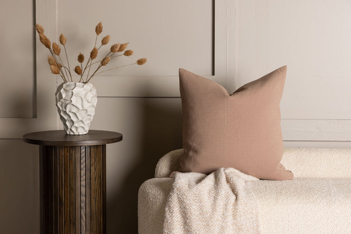 Venture Home Celine Cushion Cover Poly Waffle - Brown 50x50