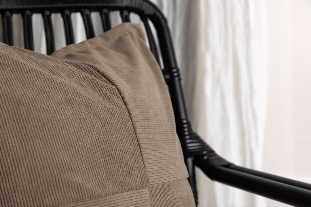 Venture Home Lykke Cushion Cover Poly embossed velvet - Brown 50x50