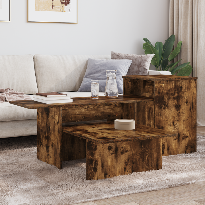 Konsolbord Røget eg 91,5 x 35 x 38,5 cm Konstrueret træ