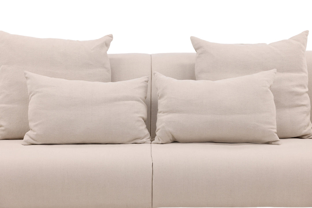 Vind Öckerö Sofa - White / Beige Linen