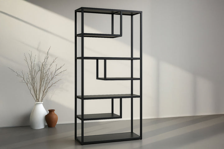 Venture Home Staal - Bookcase - Black - Ersätts av 28076-208