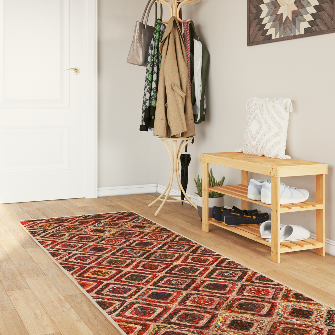 Tæppe Runner MARSA Flerfarvet 80 x 350 cm Polyester og PVC