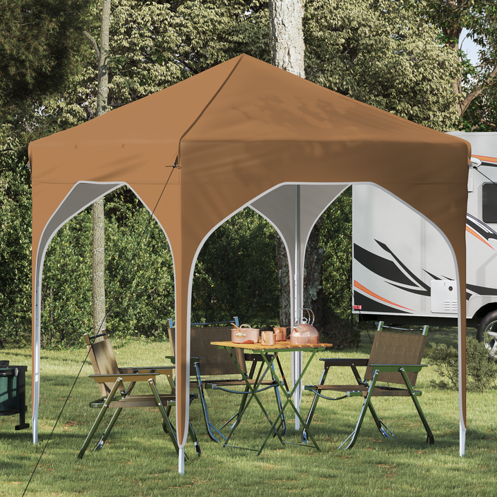 Pop-up Festtelt 194 x 194 x 245 cm Beige