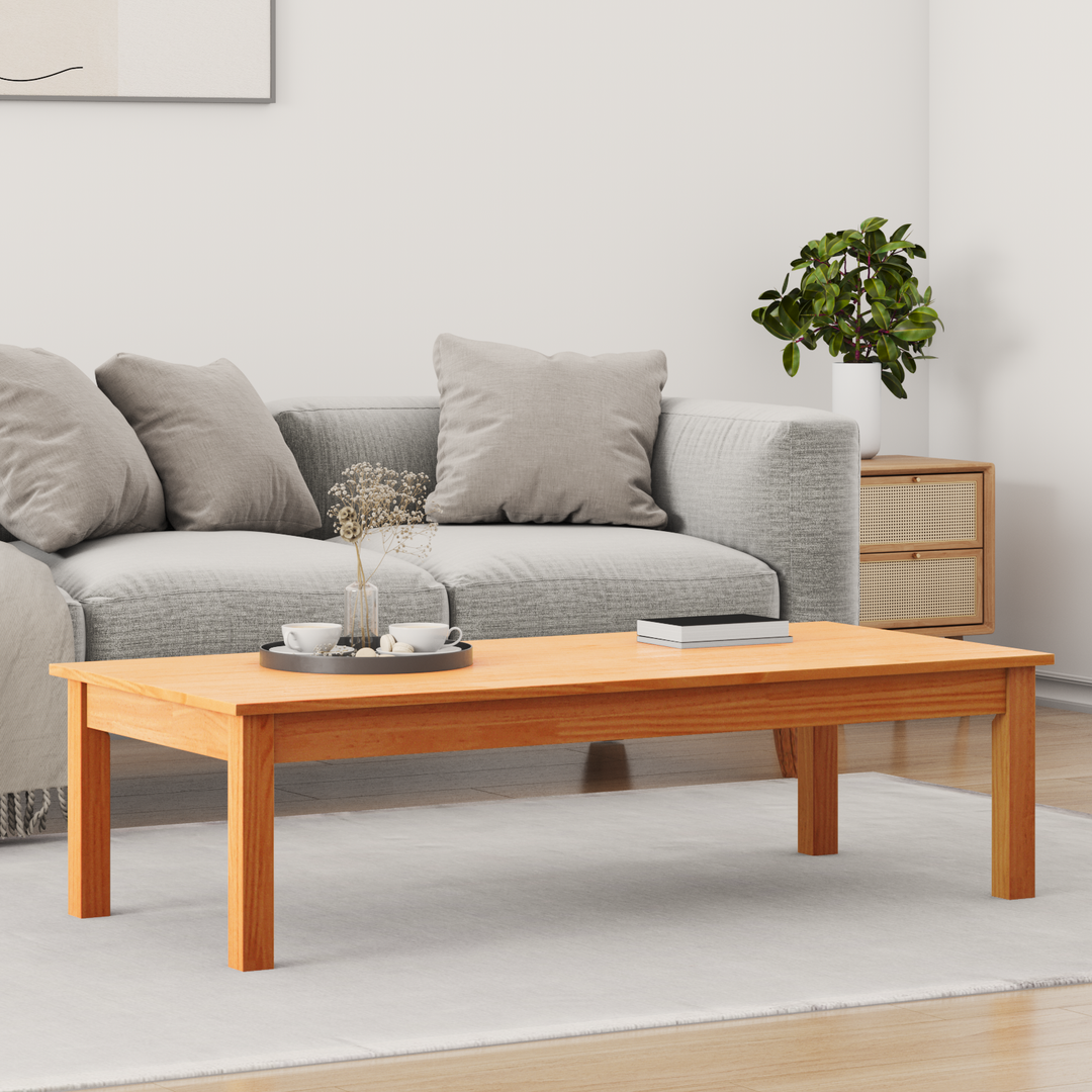 Sofabord Max Brun 110 x 50 x 30 cm Massiv fyrretræ
