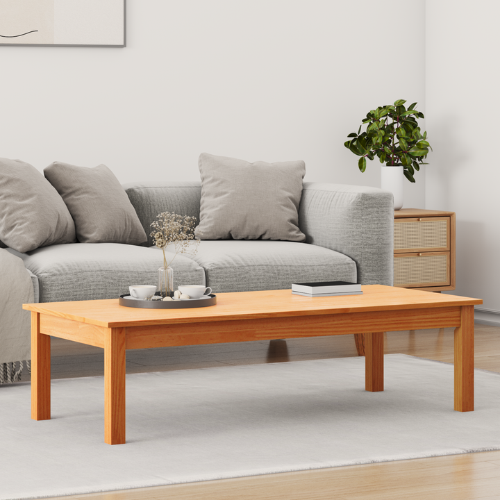 Sofabord Max Brun 110 x 50 x 30 cm Massiv fyrretræ