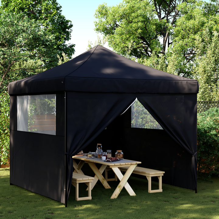 Party Tent Sort 292 x 292 x 315 cm Oxford stof