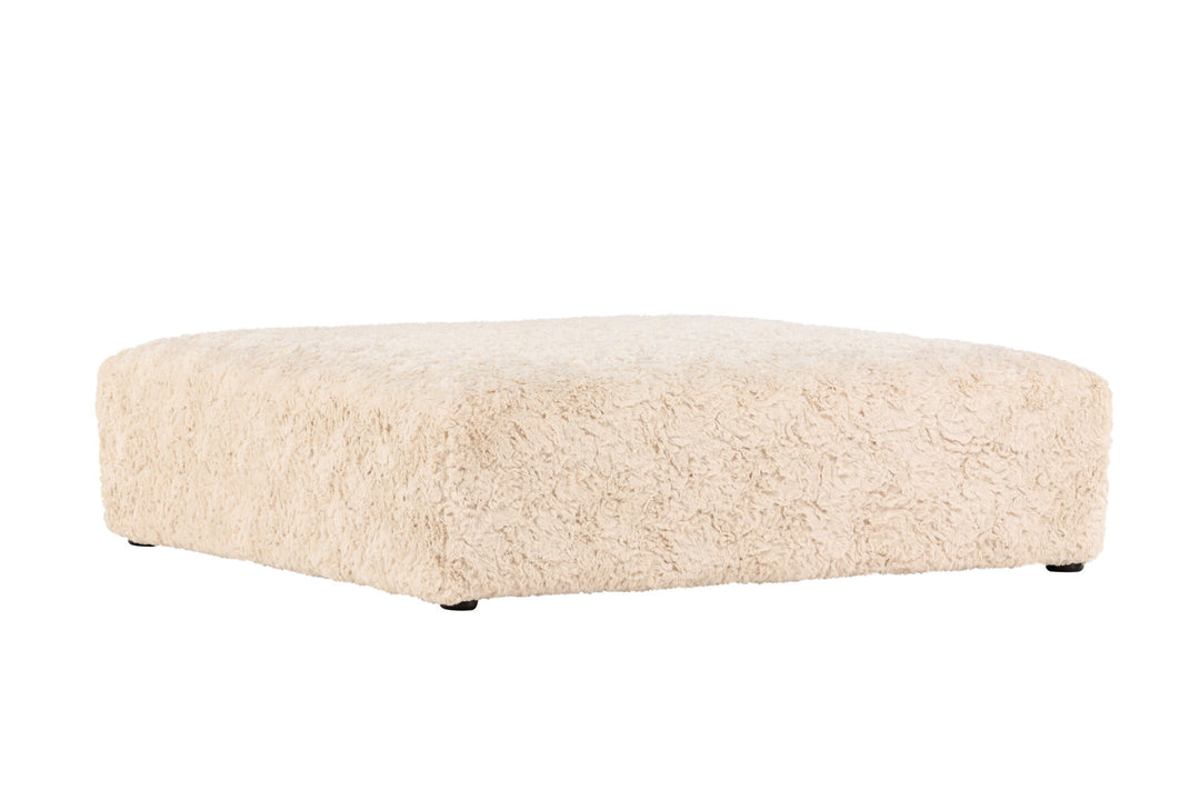 Vind Frankie Pouf 100*100 - Beige Faux fur  /  FSC 100%