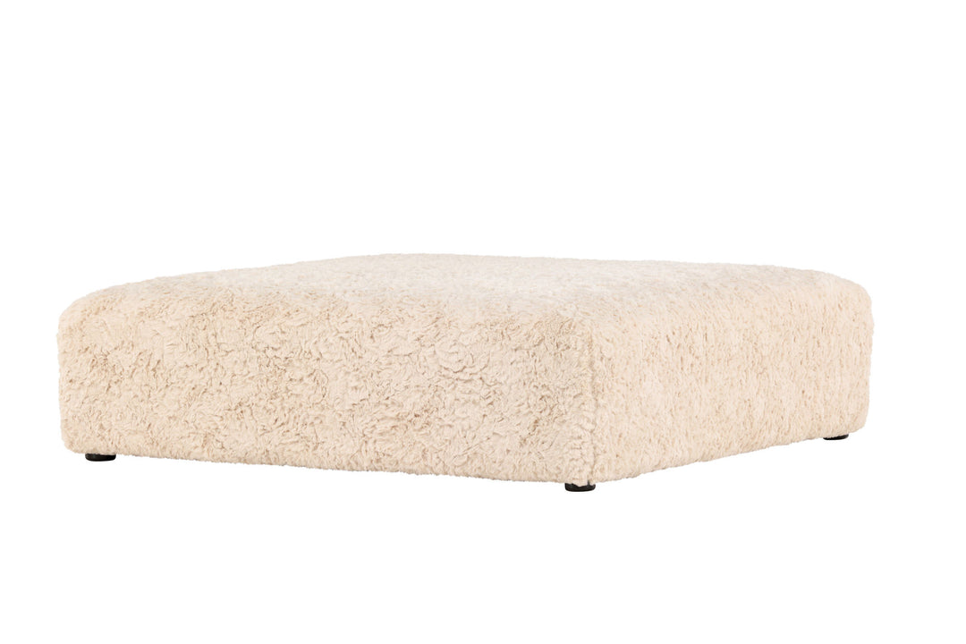 Vind Frankie Pouf 100*100 - Beige Faux fur  /  FSC 100%