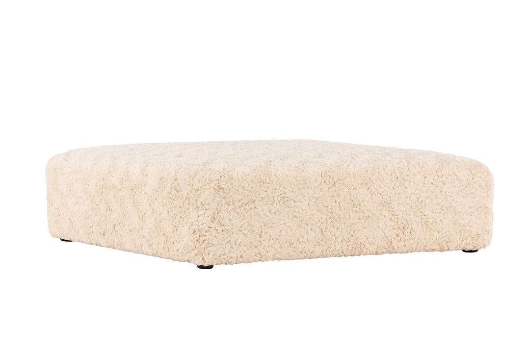 Vind Frankie Pouf 100*100 - Beige Faux fur  /  FSC 100%