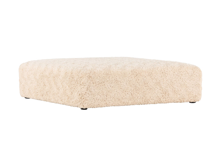 Vind Frankie Pouf 100*100 - Beige Faux fur  /  FSC 100%