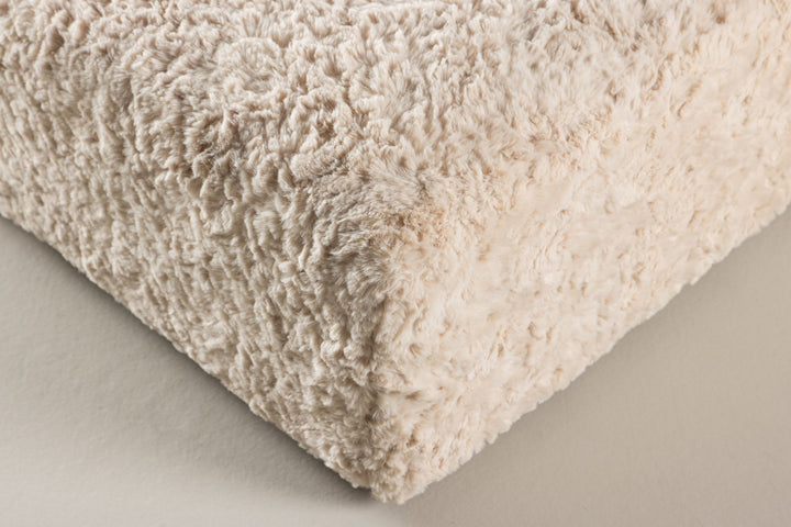 Vind Frankie Pouf 100*100 - Beige Faux fur  /  FSC 100%
