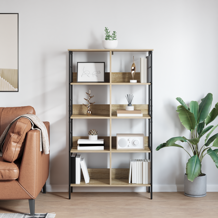 Bogreol Sonoma eg 82 x 32 x 144,5 cm Konstrueret træ