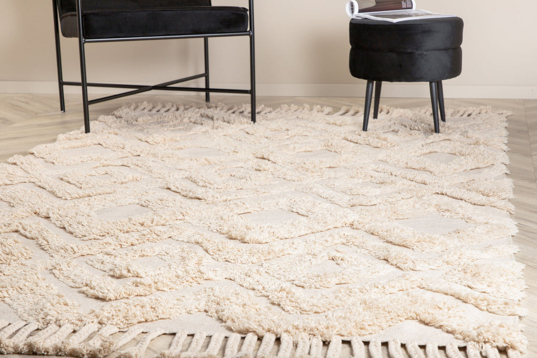 Venture Home Hilma Cotton - 200*300- -Rectangular-Offwhite
