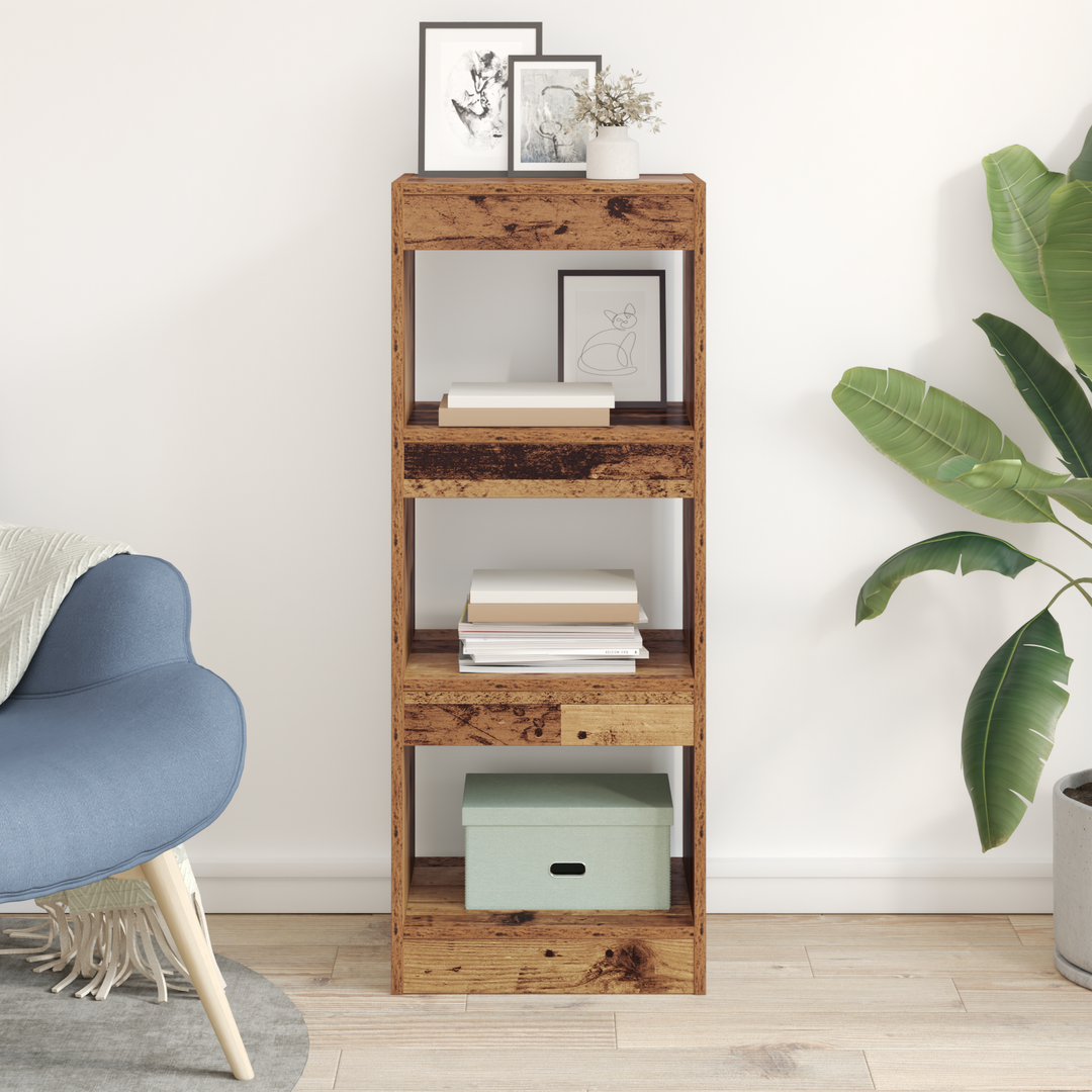 Bogskab Gammelt træ 40 x 30 x 103 cm Konstrueret træ