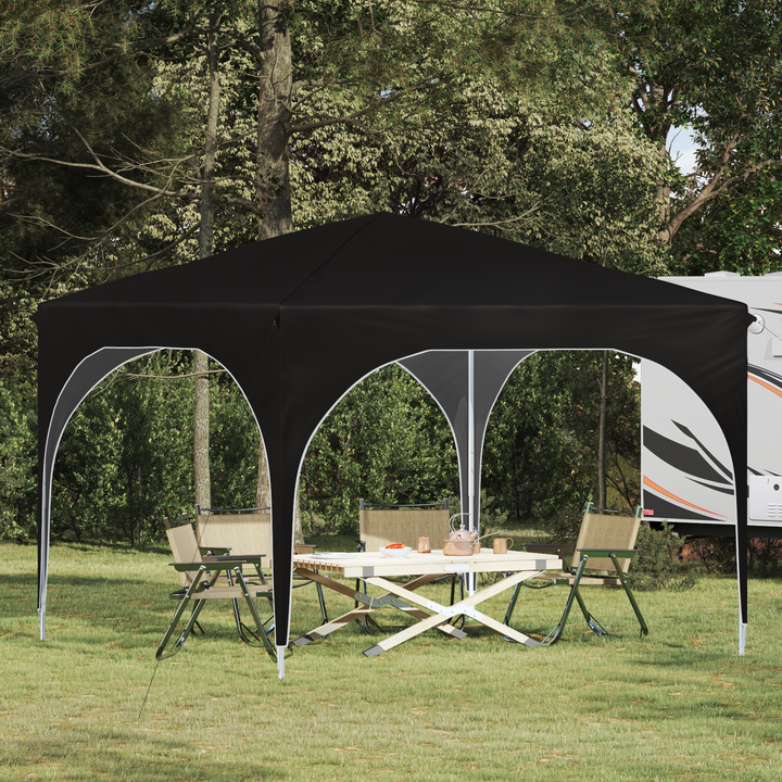 Pop-up Festtelt 290 x 290 x 245 cm Sort