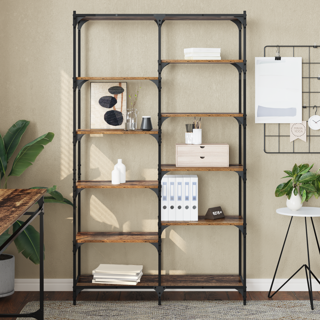 Bogreol Gammelt træ 100 x 32 x 170 cm Konstrueret træ
