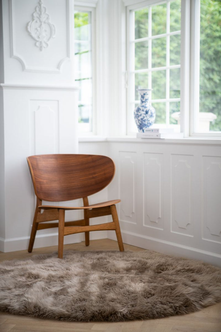 NATURES COLLECTION Gulvtæppe af Lammeskind Ø180 cm | Ø250 cm