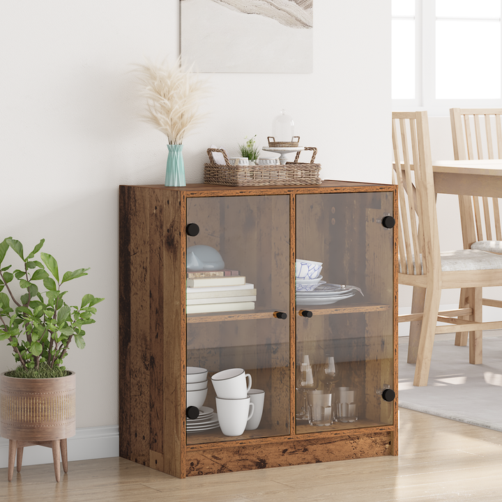 Sideskab Gammelt træ 68 x 37 x 75,5 cm Konstrueret træ