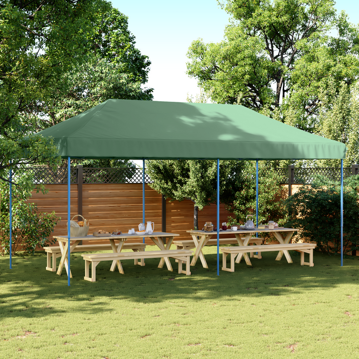 Party Tent Grøn 292 x 580 x 315 cm Oxford stof