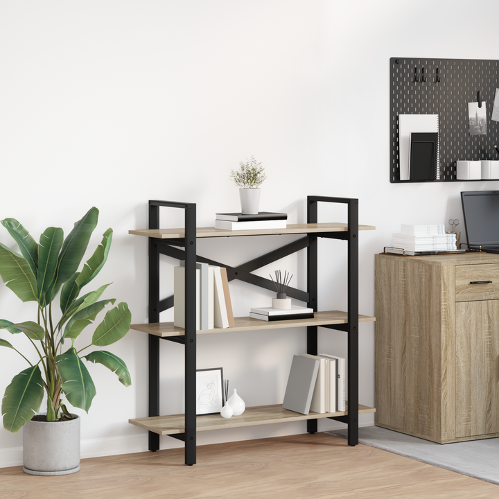 Bogreol Sonoma eg 100 x 33,5 x 102 cm Konstrueret træ