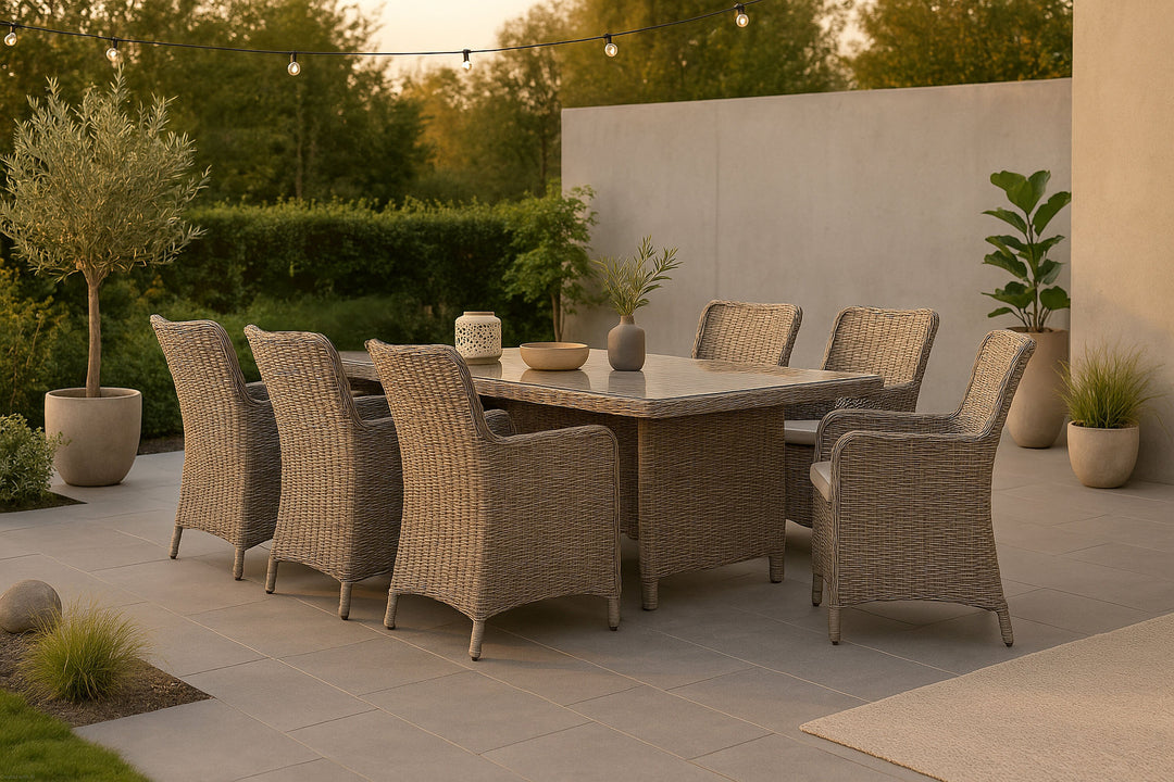 Venture Home Wembley Dining set  - Nature/Nature