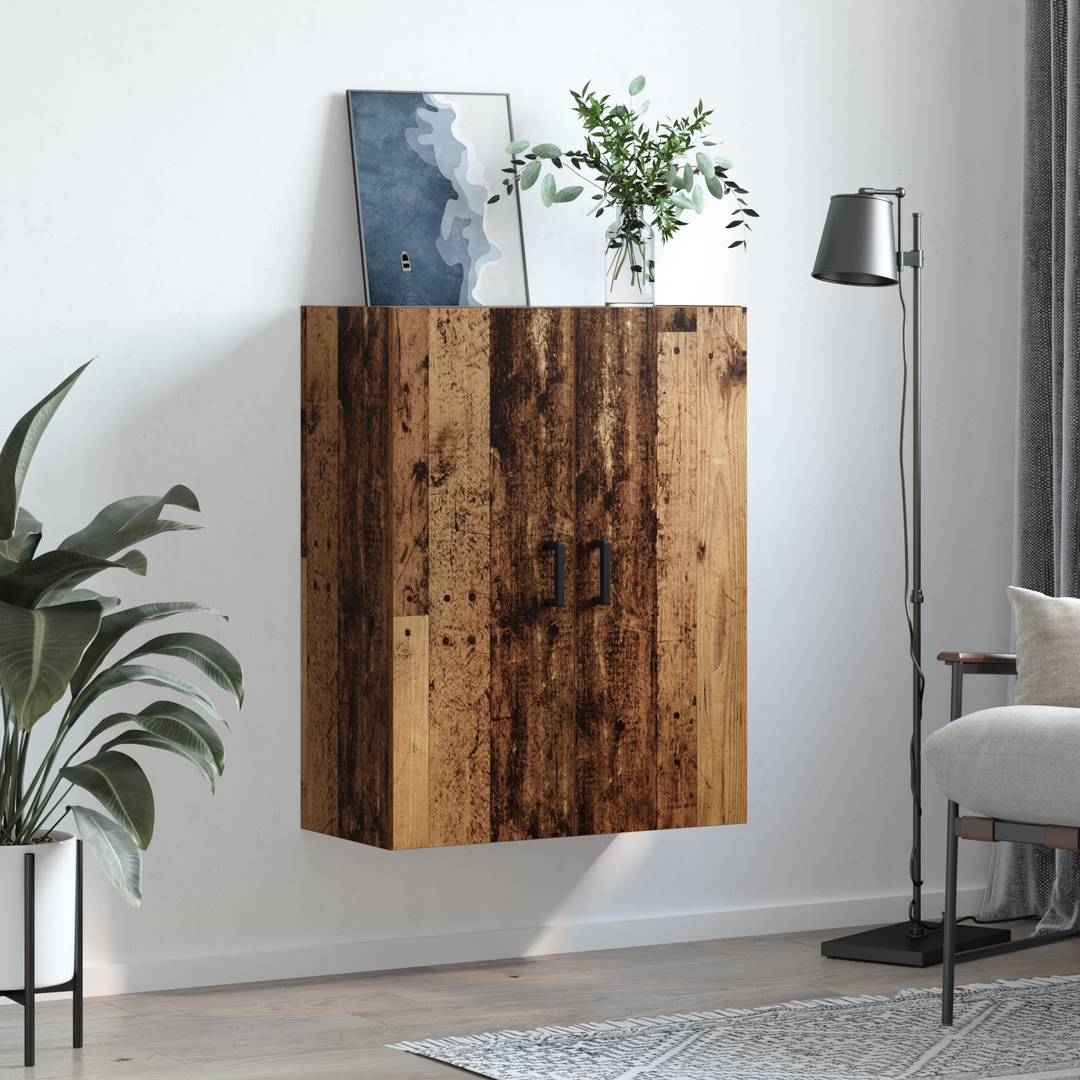 Vægskab Gammelt træ 69,5 x 34 x 90 cm Konstrueret træ