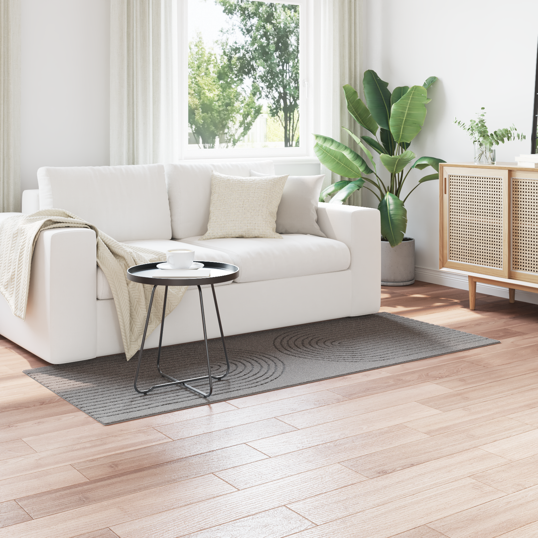 Områdetæpper Rektangulær GALATI Grå 200 x 80 cm Polyester
