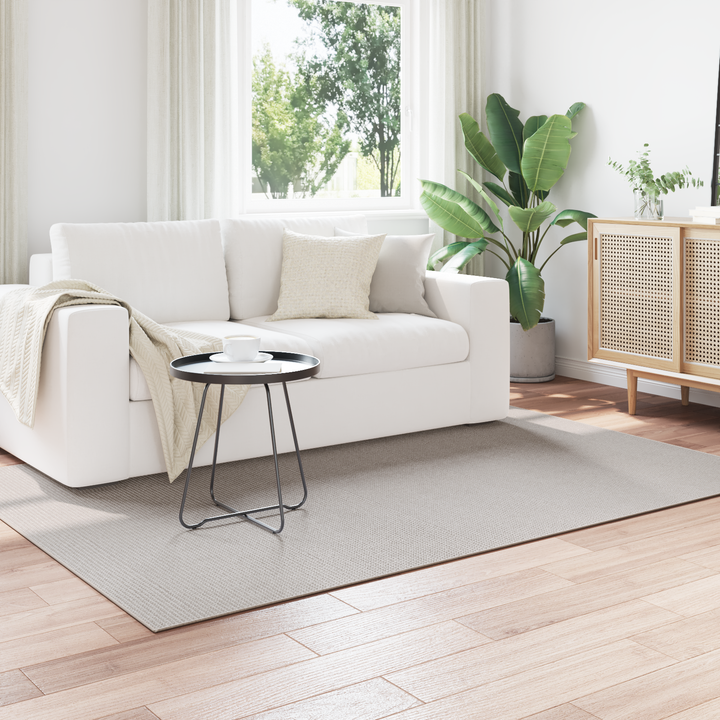 Områdetæpper Rektangulær LUGO Creme 200 x 140 cm Polyester