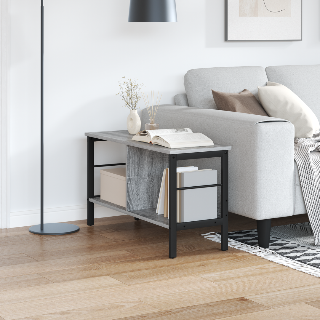 Bogreol Grå Sonoma 82 x 32 x 47 cm Konstrueret træ