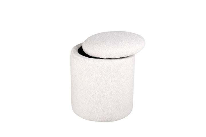 Venture Home Limpen Pouf - / Offwhite Teddy