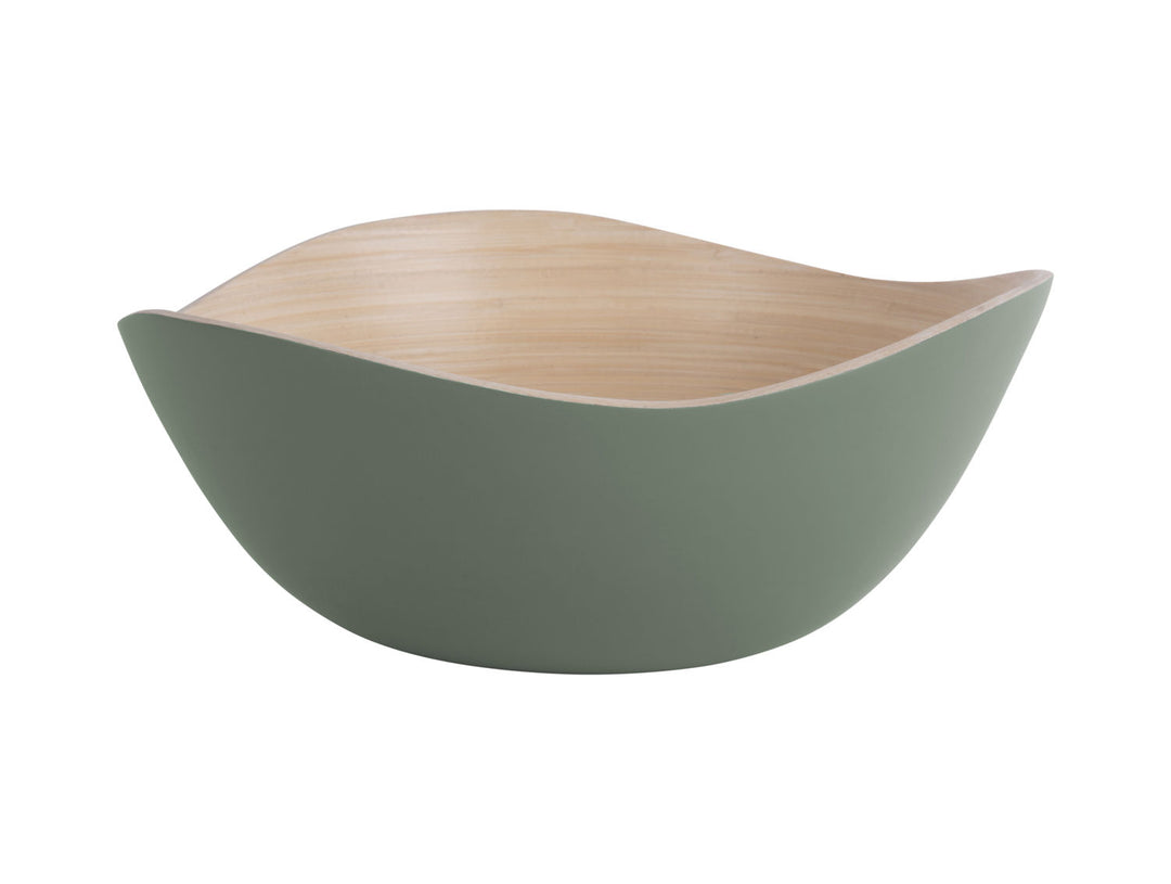 present time Bowl set Puro Organic bamboo jungle green