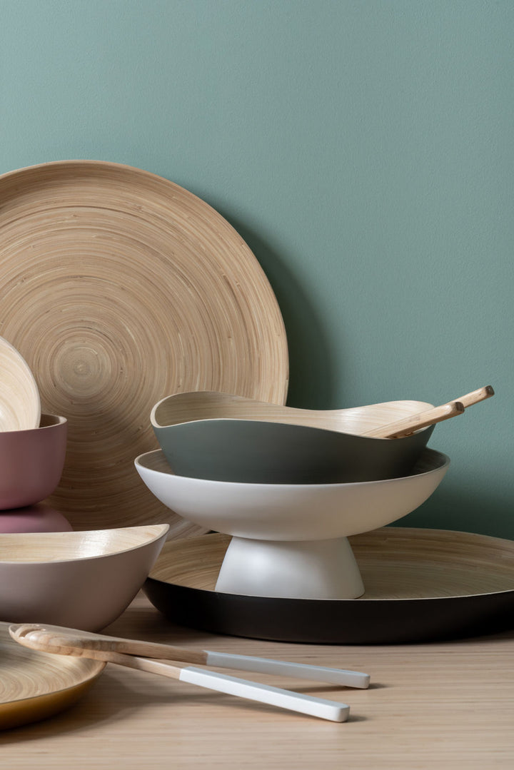 present time Bowl set Puro Organic bamboo jungle green