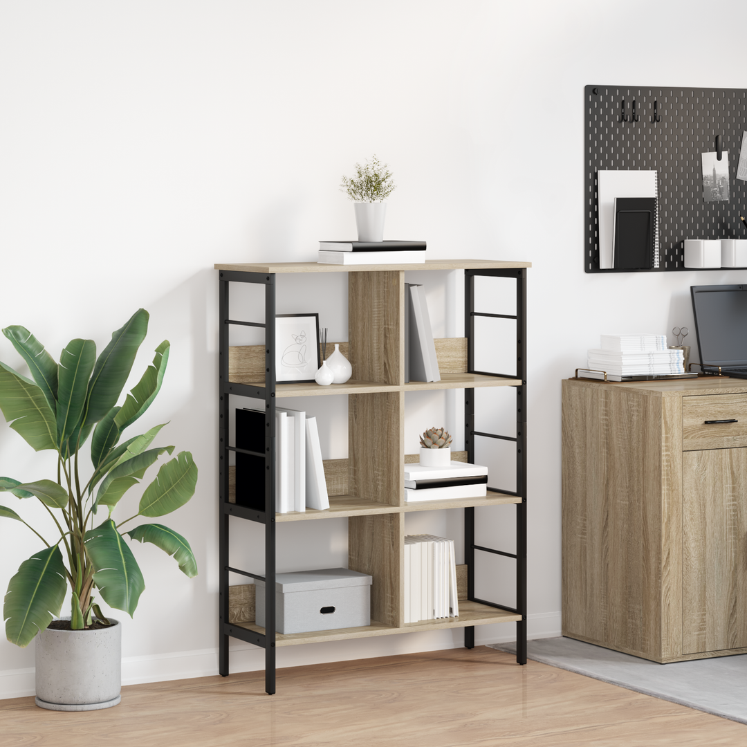 Bogreol Sonoma eg 82 x 32 x 112 cm Konstrueret træ