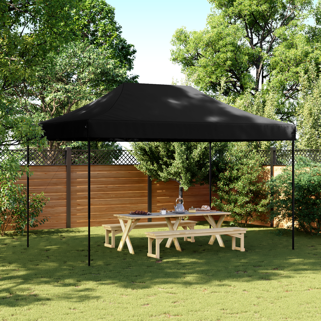Party Tent Sort 292 x 440 x 315 cm Oxford stof