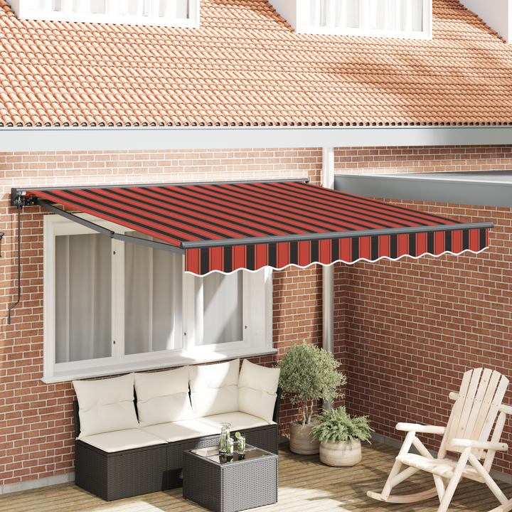 Markiseramme Orange og Sort 300 x 250 cm