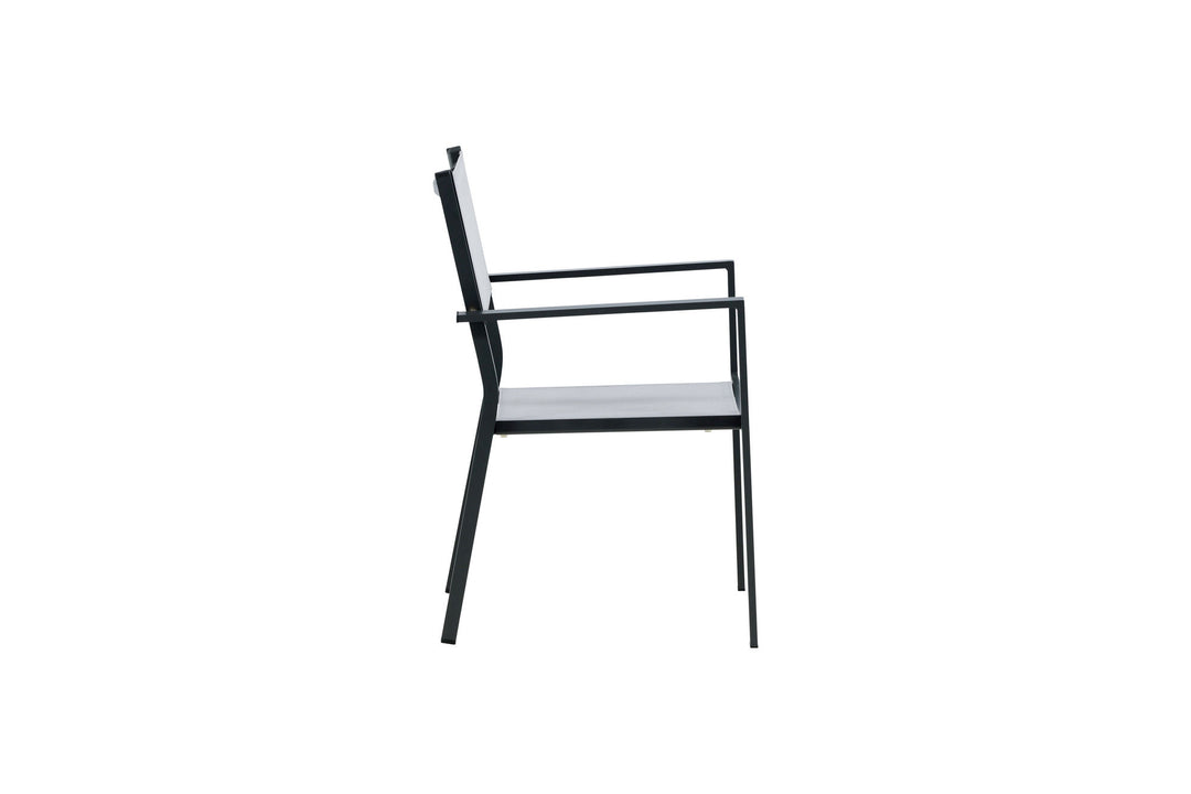 Venture Home Copacabana Stacking Chair 2-pack - Black/Grey