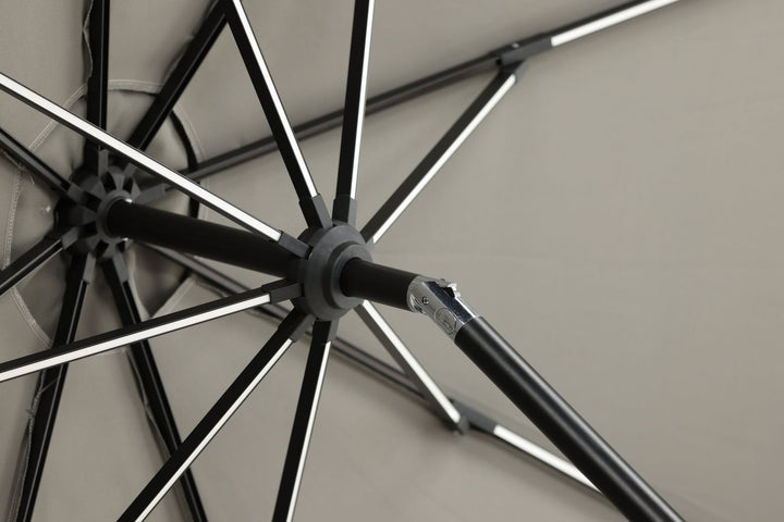 Venture Home Sabal - Umbrella with LED- Grey - - 270cm