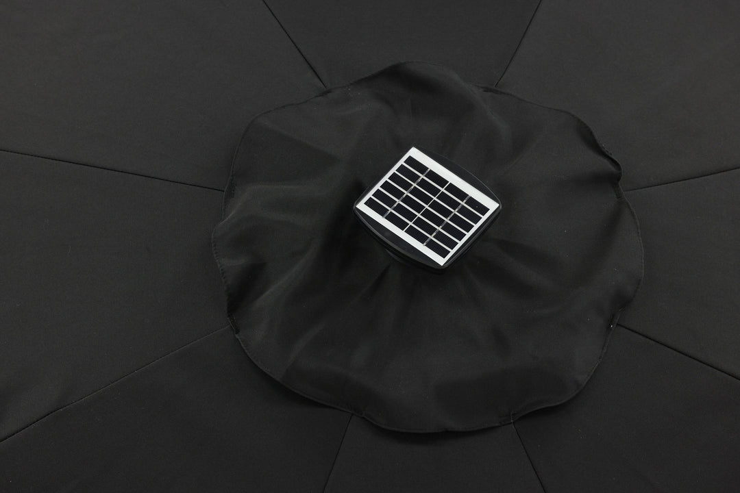 Venture Home Sabal - Umbrella with LED- Black - - 270cm