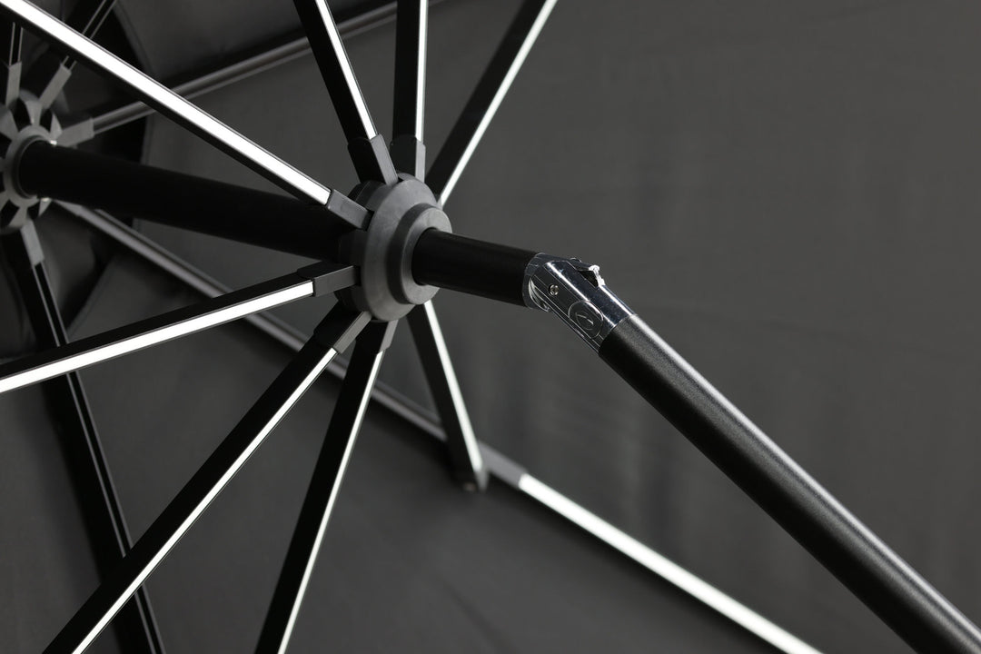 Venture Home Sabal - Umbrella with LED- Black - - 270cm