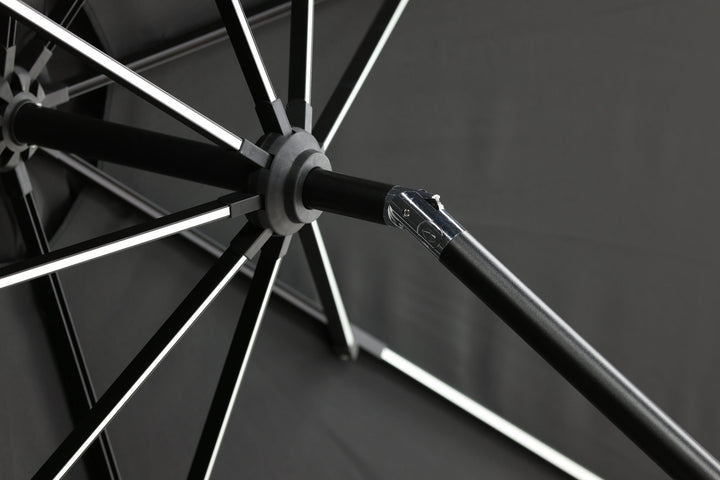 Venture Home Sabal - Umbrella with LED- Black - - 270cm