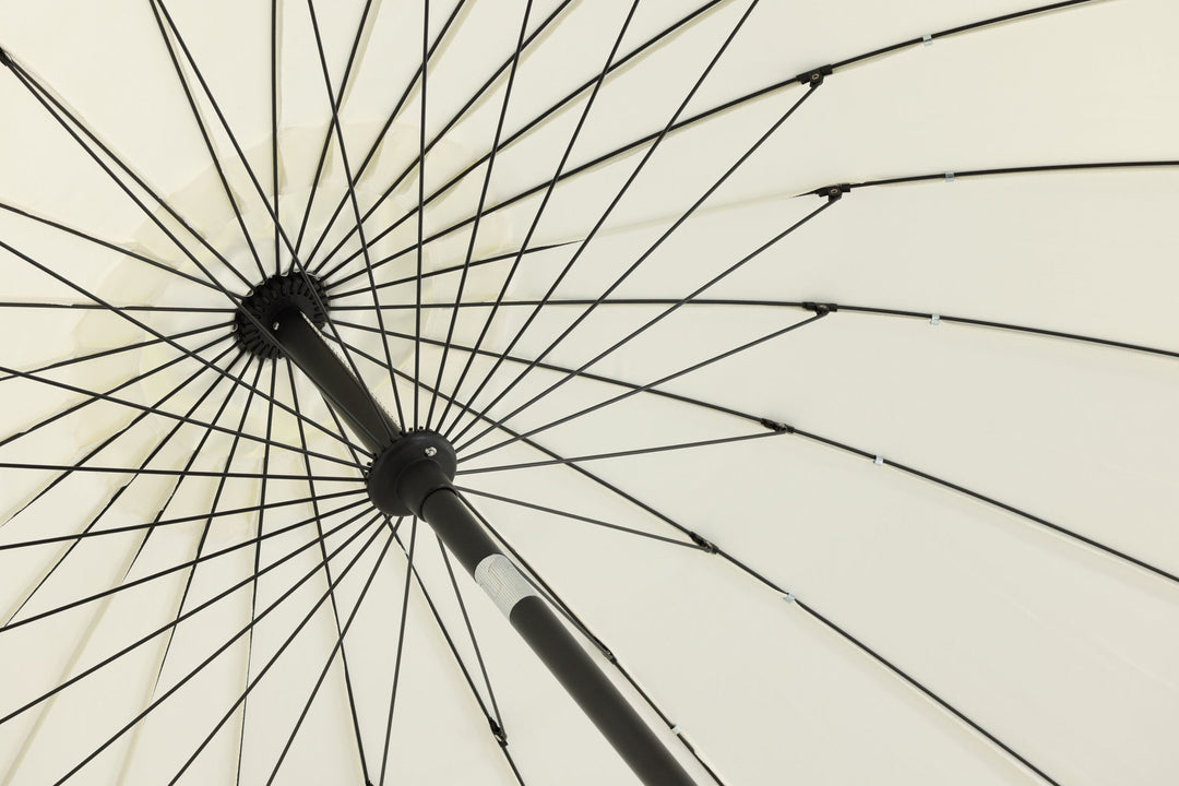 Venture Home Palmetto - Umbrella w. tilt- White - - 270cm