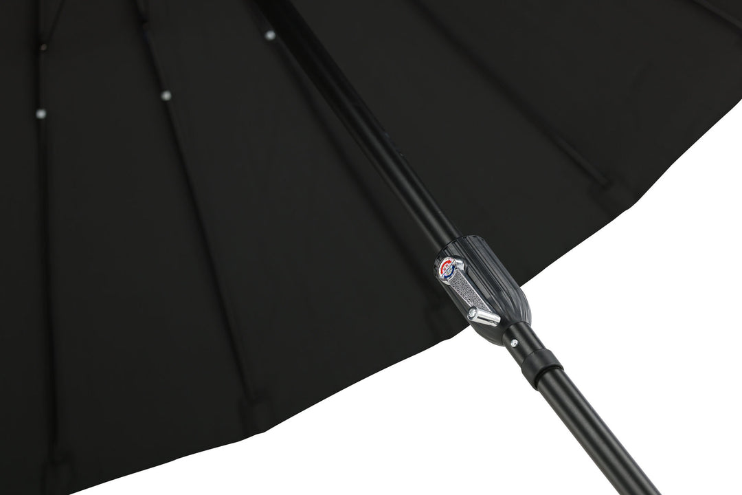 Venture Home Palmetto - Umbrella w. tilt- Black - - 270cm