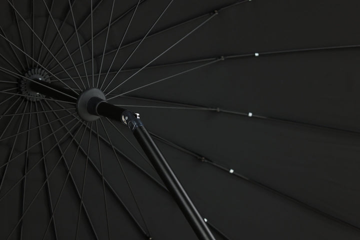 Venture Home Palmetto - Umbrella w. tilt- Black - - 270cm