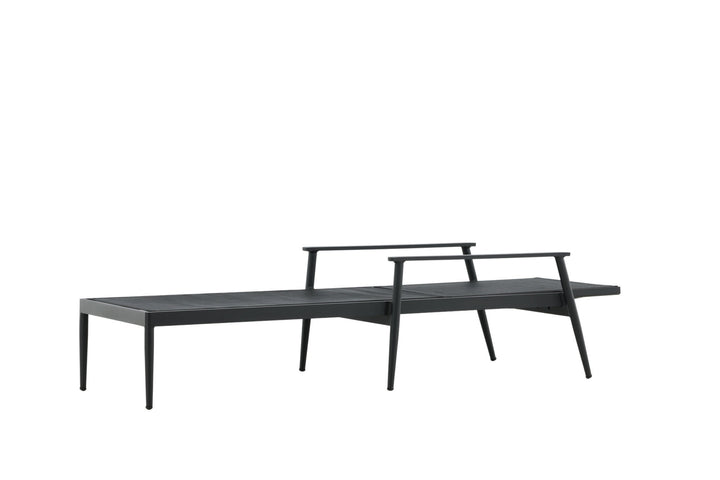 Venture Home Break - Sun Lounge 2-pack - Black / Black - Aluminium / Textilene -