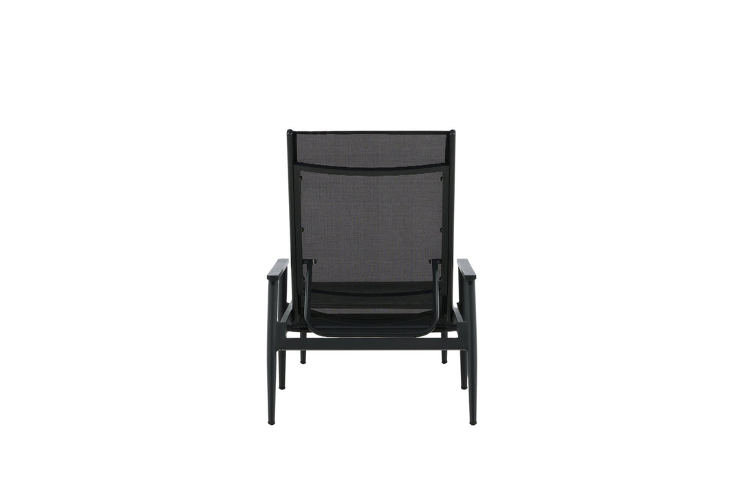 Venture Home Break - Sun Lounge 2-pack - Black / Black - Aluminium / Textilene -