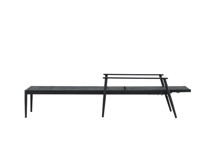 Venture Home Break - Sun Lounge 2-pack - Black / Black - Aluminium / Textilene -